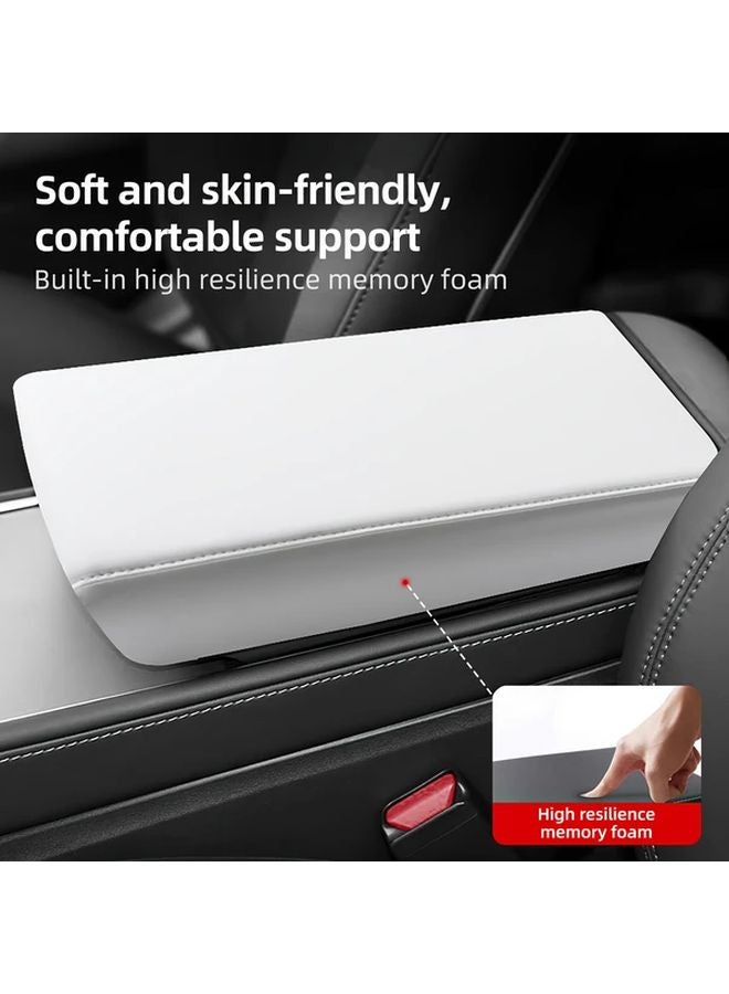 Tesla Model Y 3 2025 Highland Juniper Armrest Cover ABS Protector Black White Line - Image 4